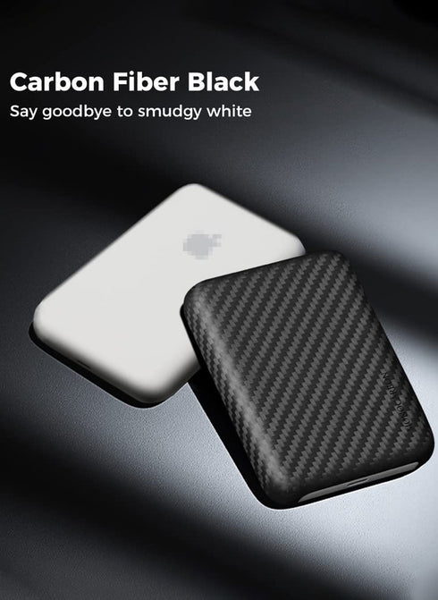 MONOCARBON MagSafe Battery Pack Case Real Carbon Fiber