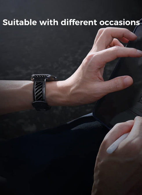 MONOCARBON Apple Watch Band (49/45/44/42mm) Real Carbon Fiber