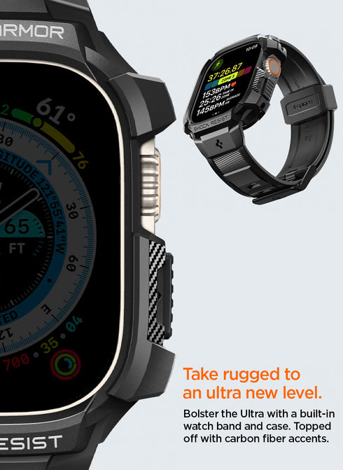 Spigen Apple Watch ULTRA (49mm) Band with Case Rugged Armor PRO