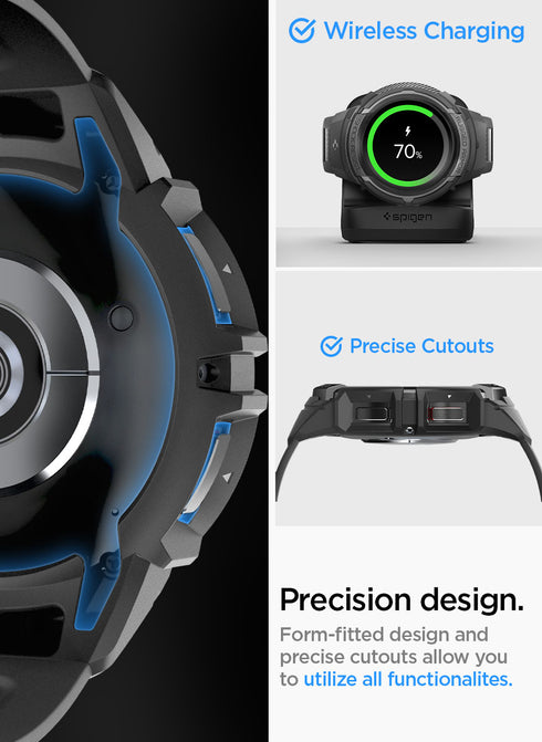 Spigen Samsung Galaxy Watch 6 Classic (47mm) Band with Case Rugged Armor PRO