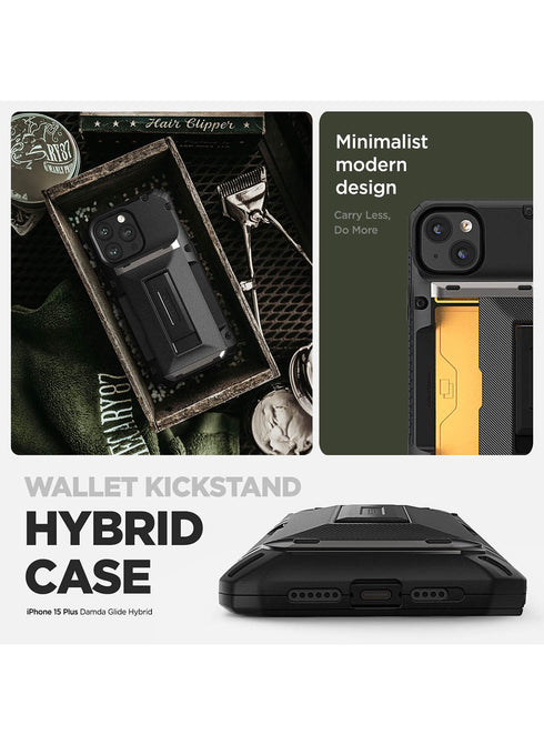 VRS Design iPhone 15 PLUS Case Damda Glide Hybrid