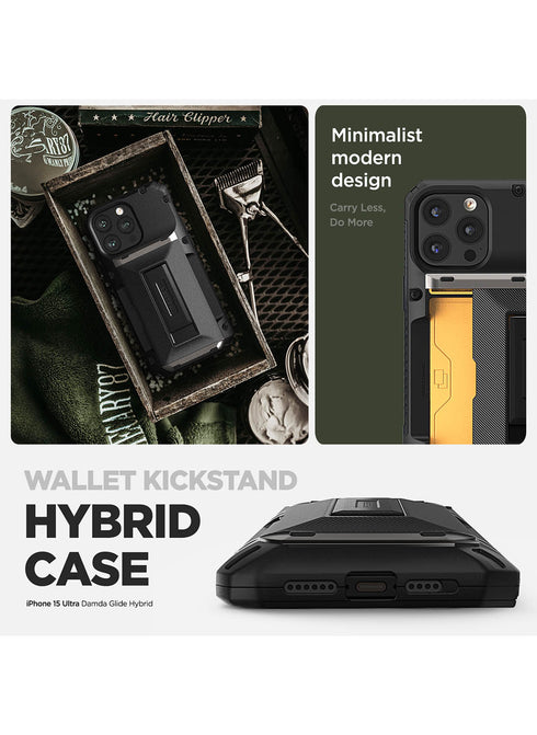 VRS Design iPhone 15 Pro MAX Case Damda Glide Hybrid