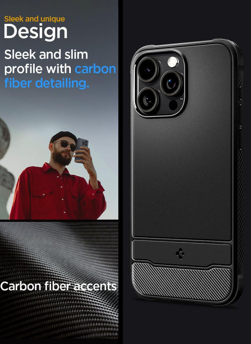 Spigen iPhone 15 Pro MAX Case Rugged Armor MagFit
