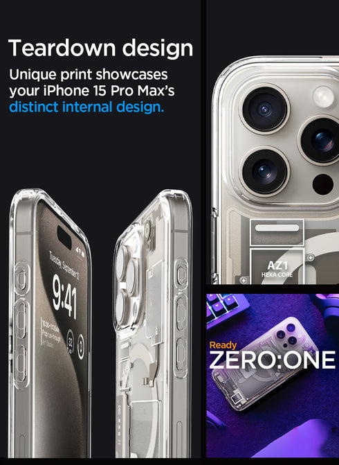 Spigen iPhone 15 Pro MAX Case Ultra Hybrid MagFit Zero One