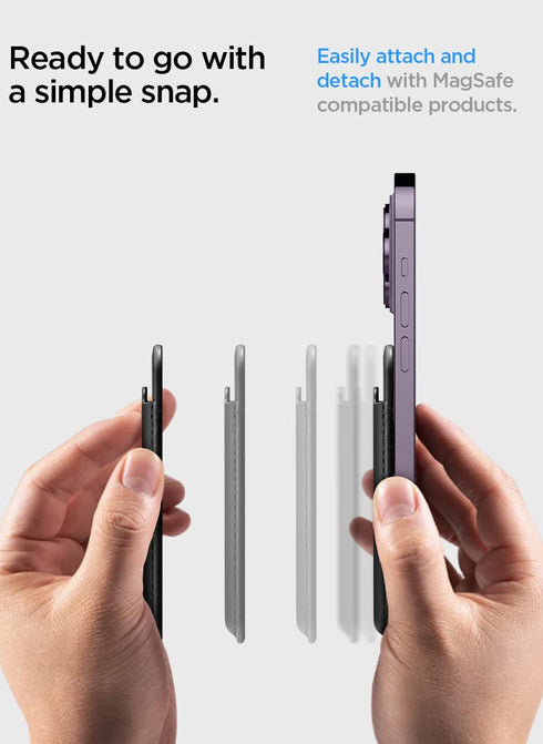 Spigen Magnetic Wallet 3 Cards Holder Valentinus (MagFit)