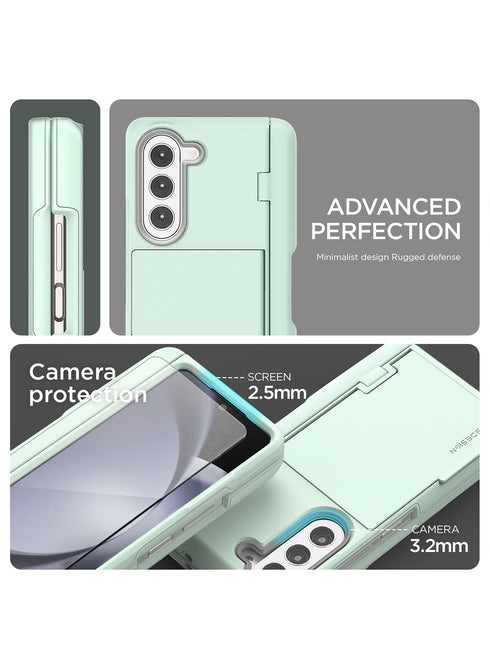 VRS Design Samsung Galaxy Z Fold 5 Case Terra Guard Modern GO with S-Pen Holder and Front Screen Protector