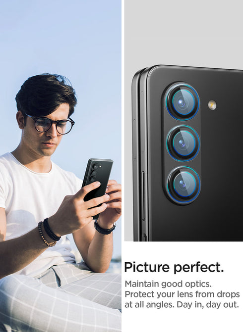 Spigen Samsung Galay Z Fold 5 Optik PRO Lens Screen Protector GLAStR EZ Fit