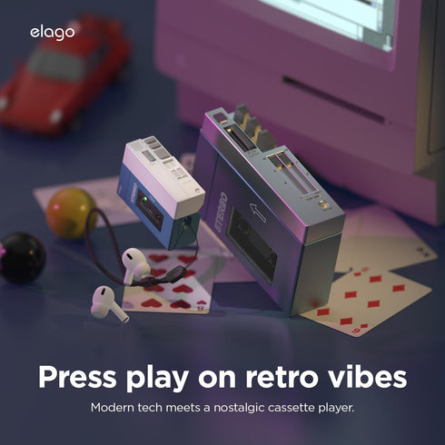 elago AirPods PRO 2 Case Cassette Player Hang