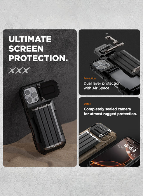 VRS Design iPhone 16 Pro MAX Case Damda Glide ULTIMATE with Strap