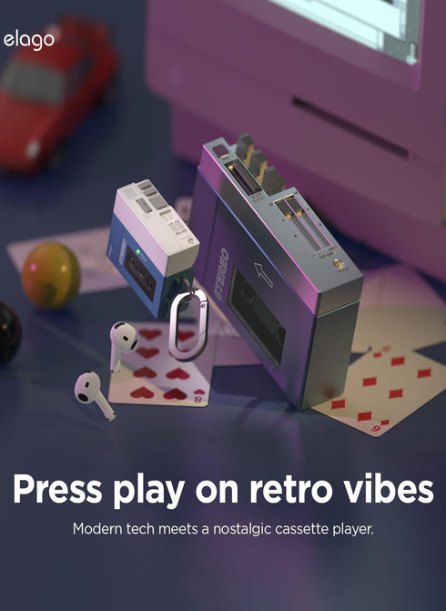 elago AirPods 4 Case Cassette Player Hang