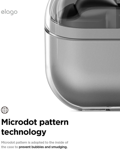 elago Samsung Galaxy Buds 3 / 3 PRO Case Clear Hang with Carabiner