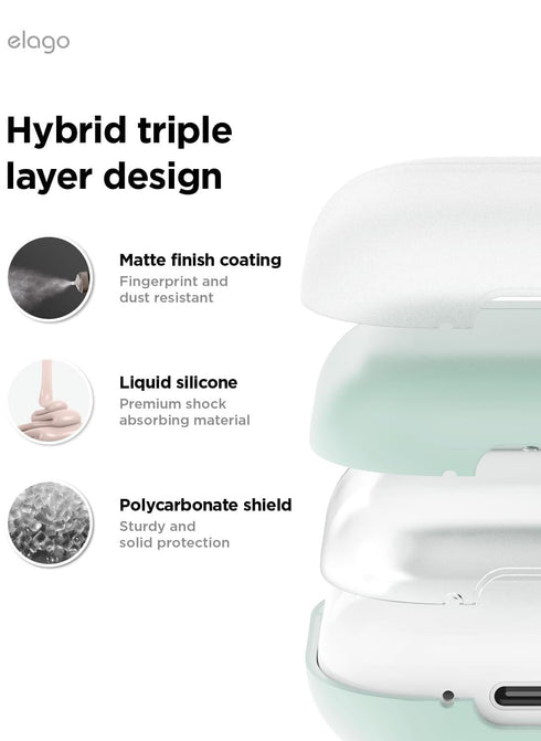 elago AirPods 4 Case Liquid Hybrid Hang