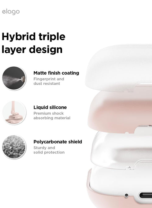 elago AirPods 4 Case Liquid Hybrid Hang
