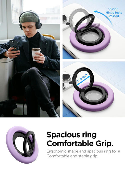 Spigen Silicone Magnetic Ring Holder Nano Pop MagFit with Kickstand