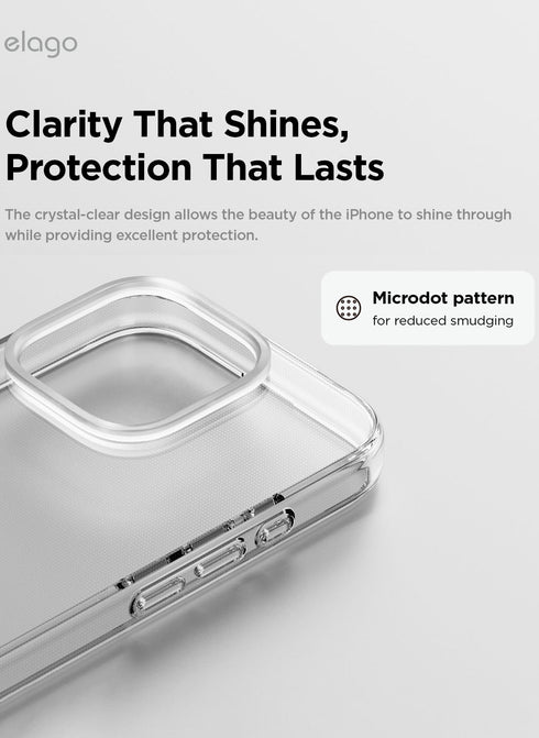 elago iPhone 16 PRO Case Hybrid Clear
