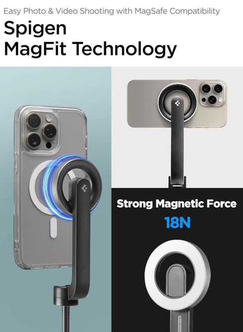 Spigen 47" MagSafe Selfie Stick Tripod with Bluetooth Remote