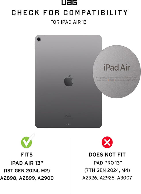 UAG iPad Air 13" M2 (2024) Case Metropolis SE with Pencil Holder