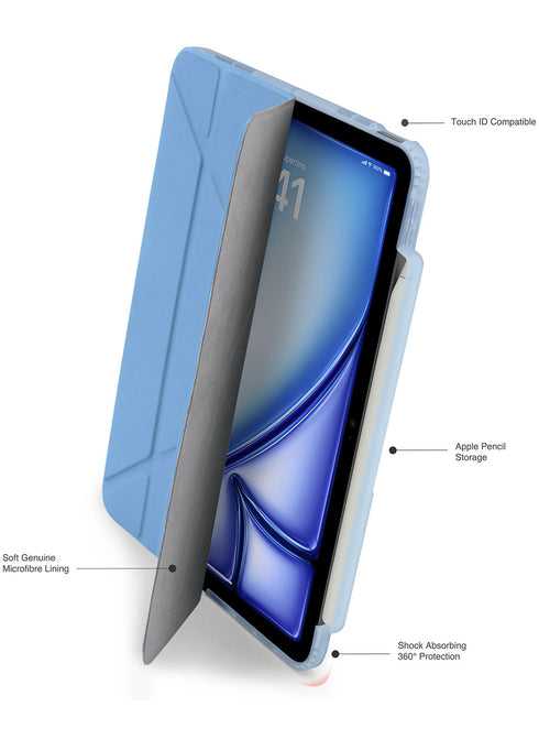 Pipetto iPad Air 13" M2 (2024) Case Origami No. 3 with Pencil Slot