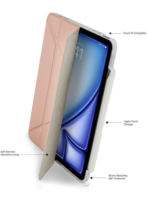 Pipetto iPad Air 13" M2 (2024) Case Origami No. 3 with Pencil Slot