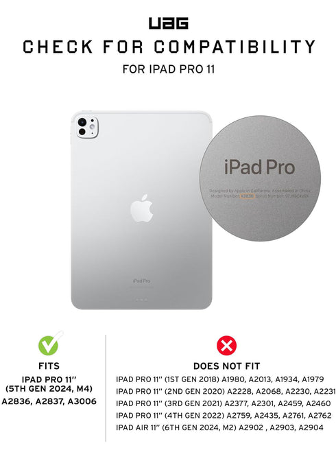 UAG iPad Pro 11" M4 (2024) Case Metropolis SE with Pencil Holder