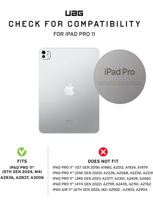 UAG iPad Pro 11" M4 (2024) Case Metropolis with Pencil Holder