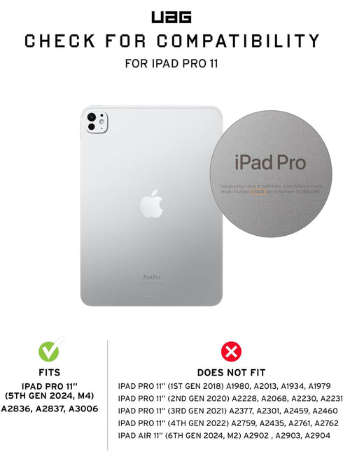 UAG iPad Pro 11" M4 (2024) Case Plyo with Pencil Holder