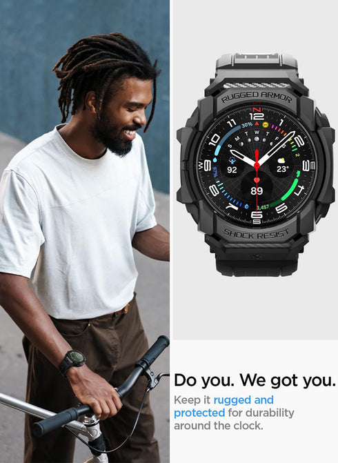 Spigen Samsung Galaxy Watch ULTRA (47mm) Band with Case Rugged Armor PRO