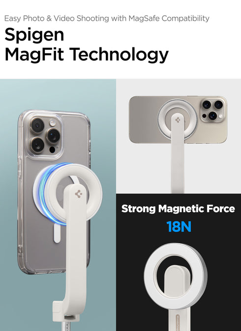 Spigen MagSafe 24" Extendable Selfie Stick Tripod Stand with Bluetooth Remote