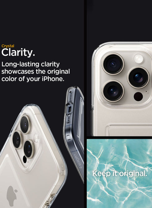 Spigen iPhone 15 Pro MAX Case Crystal Slot