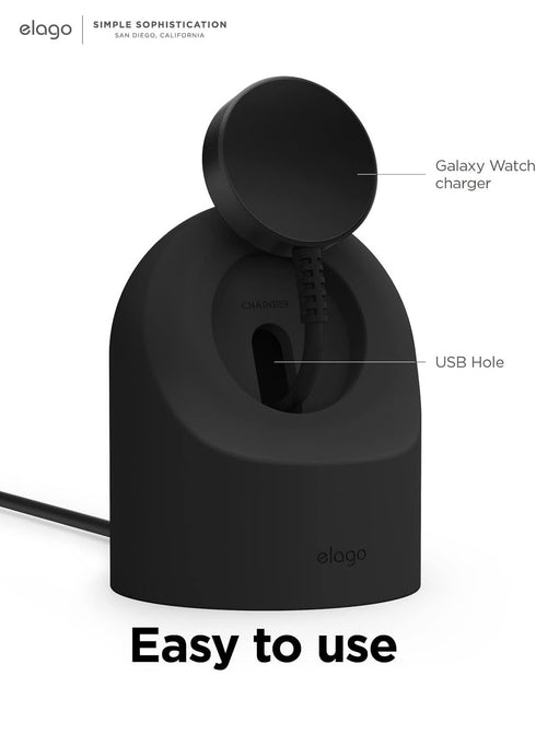 elago Samsung Galaxy Watch 8 / 8 Classic / 7 Ultra / 7 / 6 / 6 Classic / 5 / 5 Pro (40/43/44/45/47mm) Charger GW2 Stand
