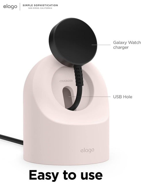 elago Samsung Galaxy Watch 8 / 8 Classic / 7 Ultra / 7 / 6 / 6 Classic / 5 / 5 Pro (40/43/44/45/47mm) Charger GW2 Stand