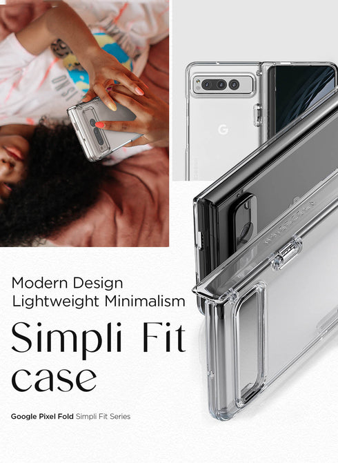 VRS Design Google Pixel Fold Case Simpli Fit Crsytal