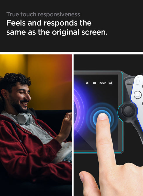 Spigen PlayStation Portal Remote Player Tempered Glass Screen Protector GLAStR EZ FIT