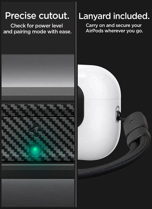 Spigen AirPods PRO 2 / AirPods Pro Case Lock Fit M with Lanyard