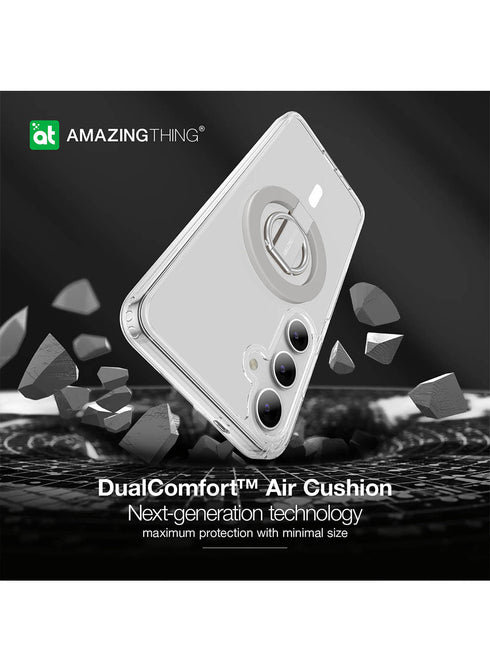 Amazing Thing Galaxy S24 PLUS Case with Ring Holder Stand Minimal Mag Grip