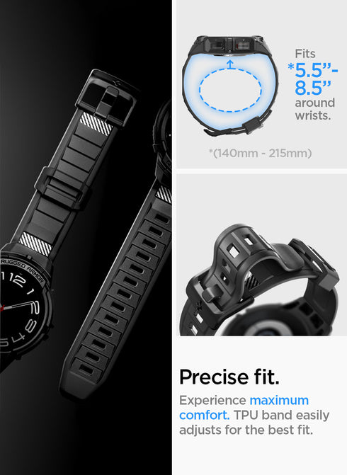 Spigen Samsung Galaxy Watch 6 Classic (47mm) Band with Case Rugged Armor PRO