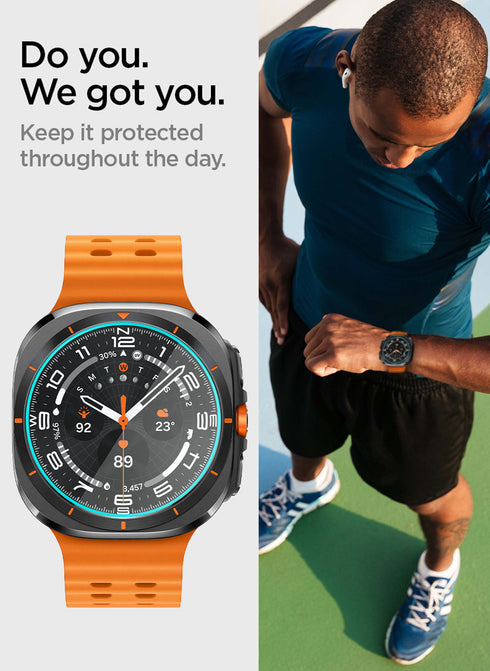Spigen Samsung Galaxy Watch ULTRA (47mm) Tempered Glass Screen Protector GLAStR EZ Fit