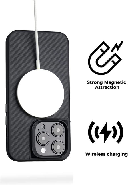 MONOCARBON iPhone 14 Pro MAX Case Real Aramid Fiber (MagSafe)