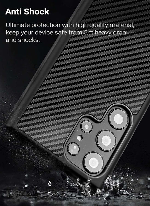 MONOCARBON Samsung Galaxy S23 ULTRA Case Real Carbon Fiber (MagSafe)