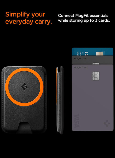 Spigen Dual-Side Magnetic Wallet 3 Cards Holder Valentinus (MagFit Plus)