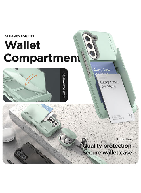 VRS Design Samsung Galaxy Z Fold 5 Case Terra Guard Modern GO with S-Pen Holder and Front Screen Protector