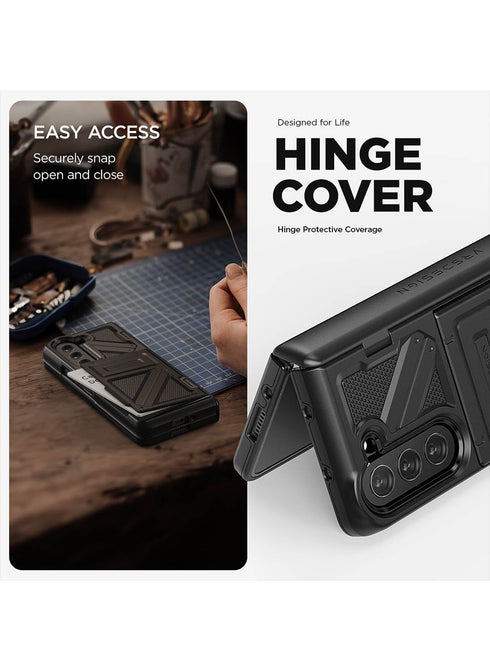 VRS Design Samsung Galaxy Z Fold 5 Case Terra Guard Ultimate GO with FRONT Screen Protector