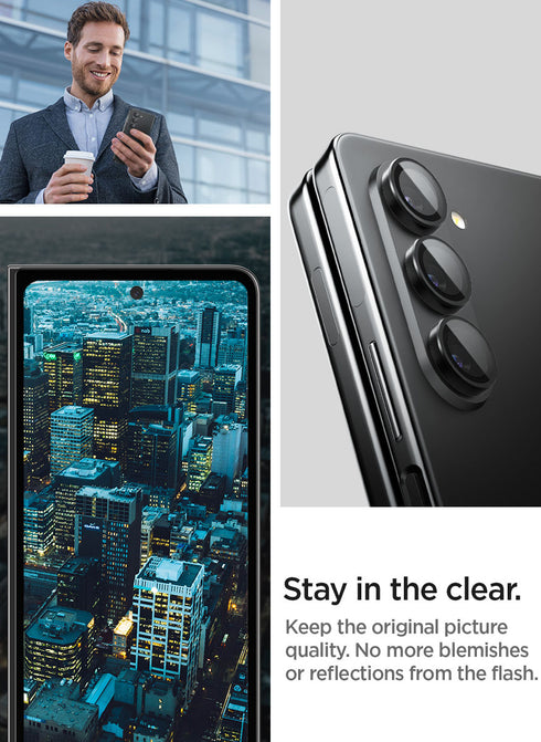 Spigen Samsung Galay Z Fold 5 Optik PRO Lens Screen Protector GLAStR EZ Fit