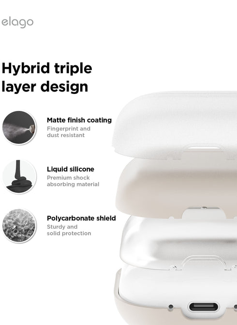 elago AirPods 4 Case Liquid Hybrid Hang