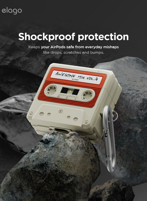 elago AirPods 4 Case Casette Tape