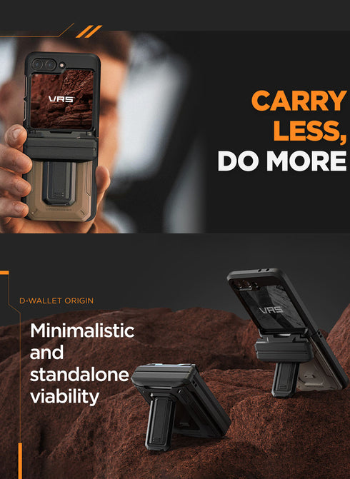 VRS Design Samsung Galaxy Z Flip 6 Case D-Wallet Origin