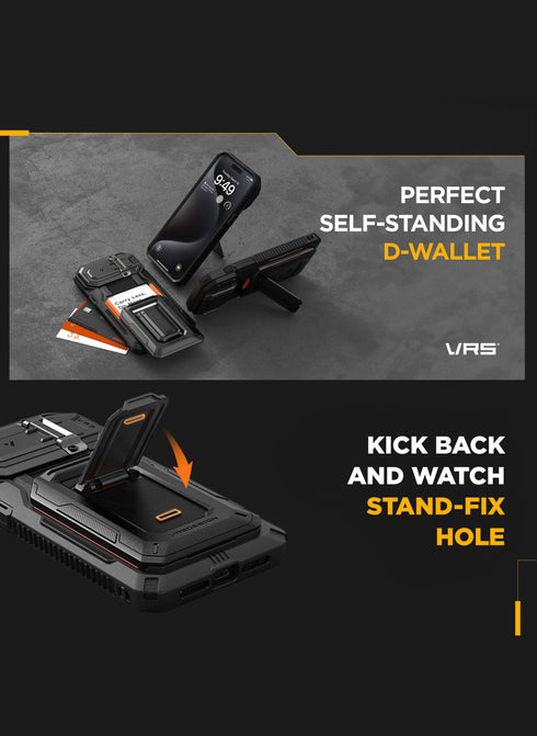 VRS Design iPhone 15 PRO Case D-Wallet Origin