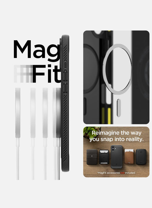 Spigen iPhone 16 Case Rugged Armor MAGFIT