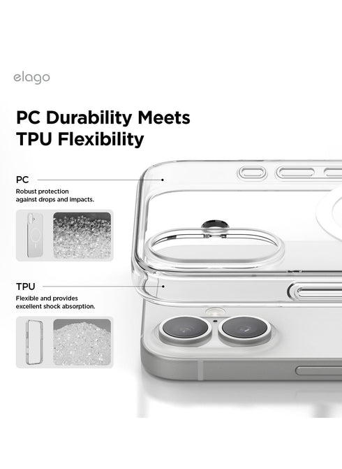 elago iPhone 16 PLUS Case Magnetic Hybrid (MagSafe)
