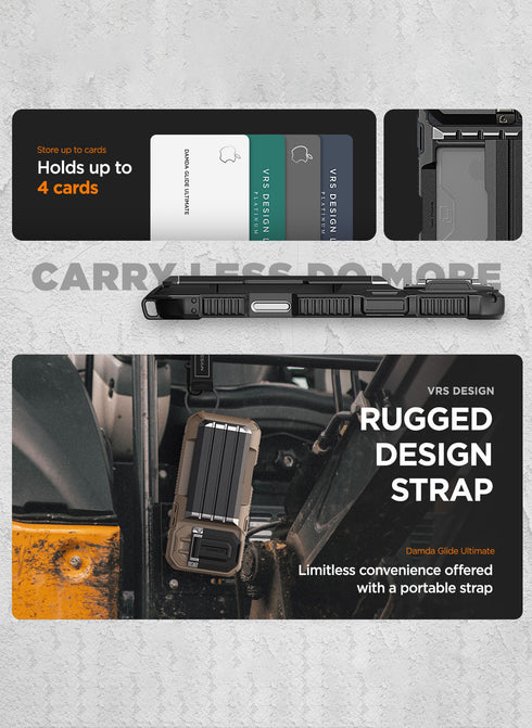 VRS Design iPhone 16 Pro MAX Case Damda Glide ULTIMATE with Strap